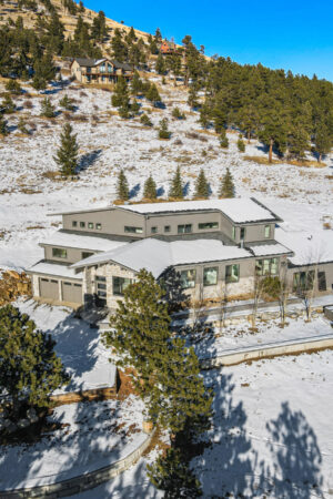 Custom Mountain Home - Home Arial View