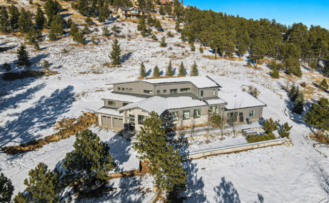 Custom Mountain Home - Home Arial View