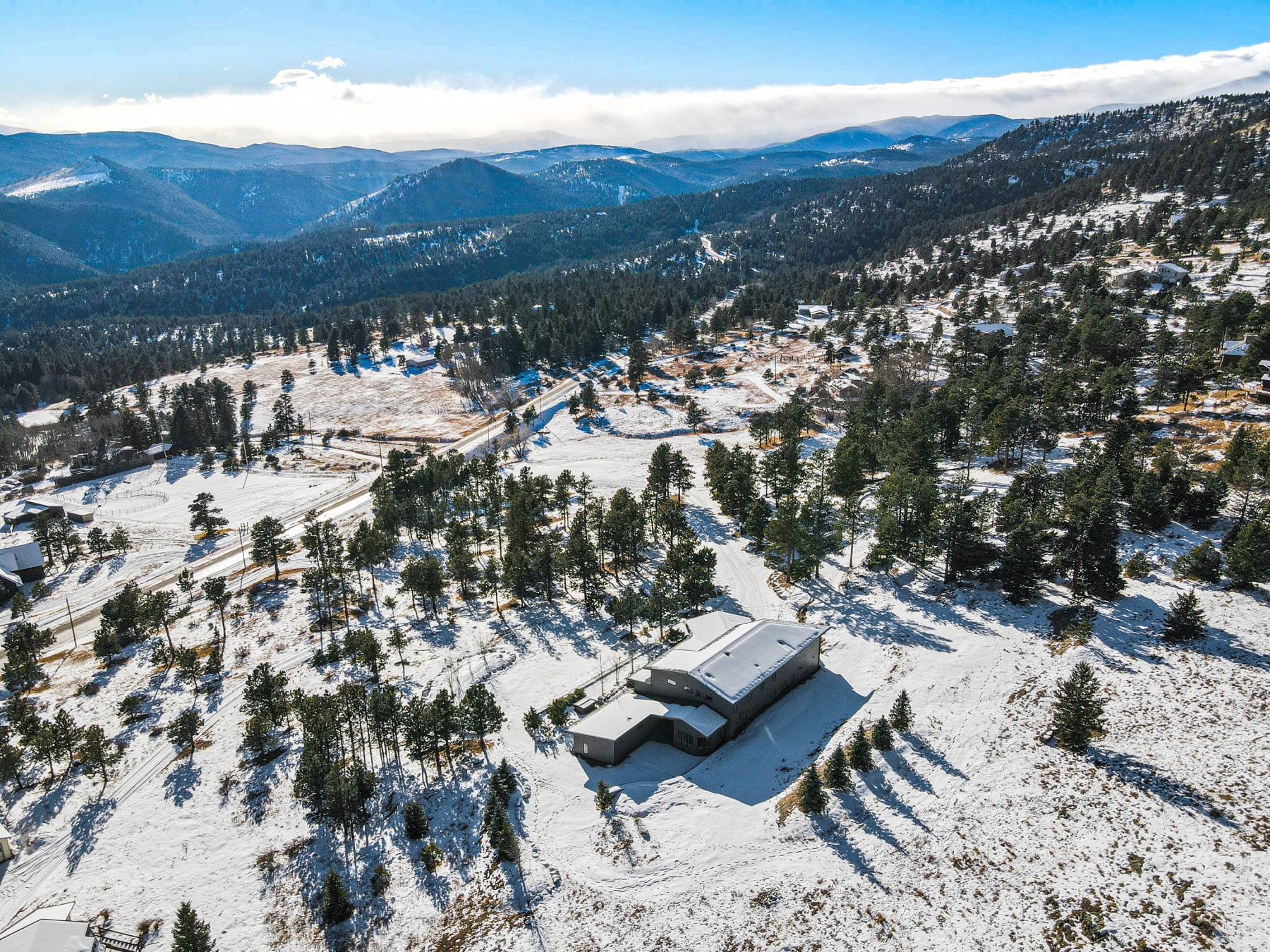 Custom Mountain Home - Arial View of Property