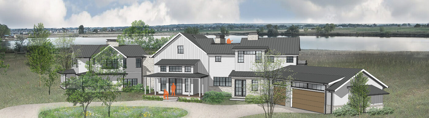 Custom Home In Progress Rendering